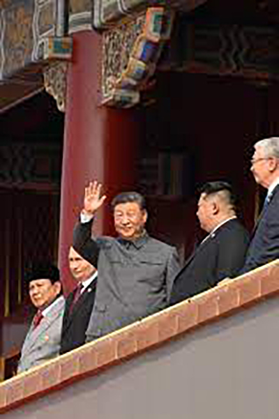 China held a massive military parade in Beijing today to mark the 80th anniversary of its victory in World War II. Chinese President Xi Jinping oversaw the parade and reviewed the troops.